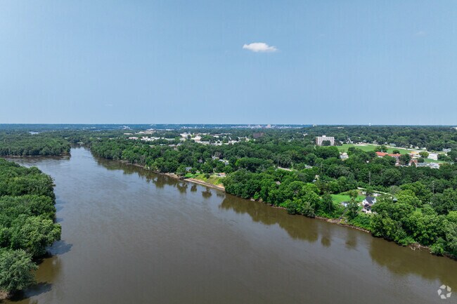 The Rock Riverfront neighborhood has direct access to the Mississippi River.