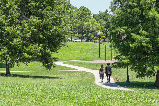 For exercise or a chance to connect, walk the winding paths of Turner Park.