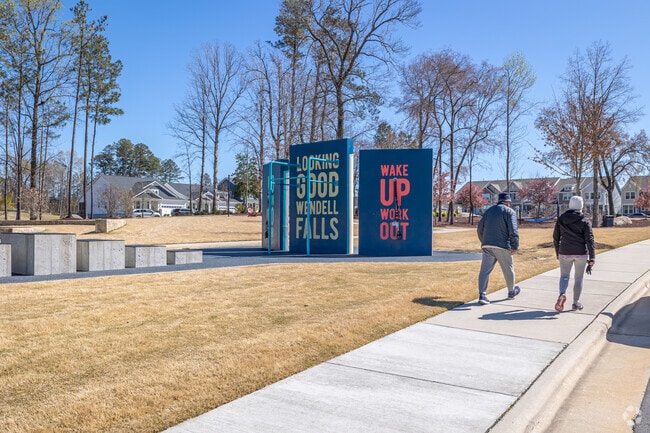 Inspirational messages on the fitness walls at The Grove Park
