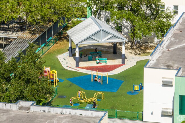 Hollywood Hills Elementary School playground serves children in Hollywood, FL.