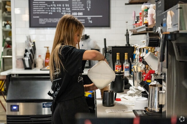 Enjoy a fresh cup of joe at James Brew Coffee.