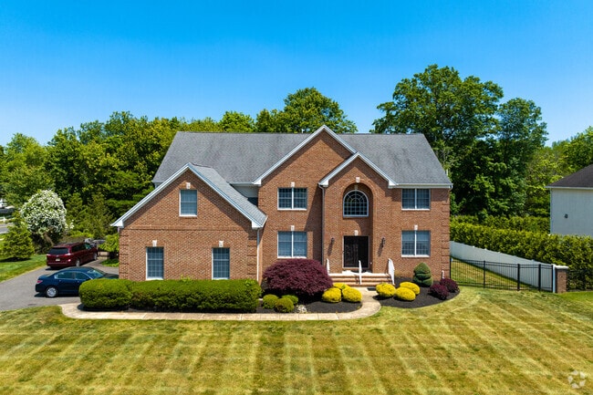 Large traditional style homes can be found in newer areas of Englishtown.
