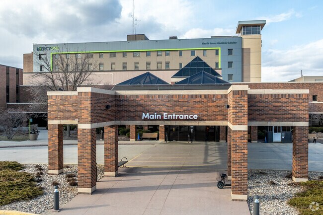 Mason City is home to a large hospital, MercyOne North Iowas Medical Center.