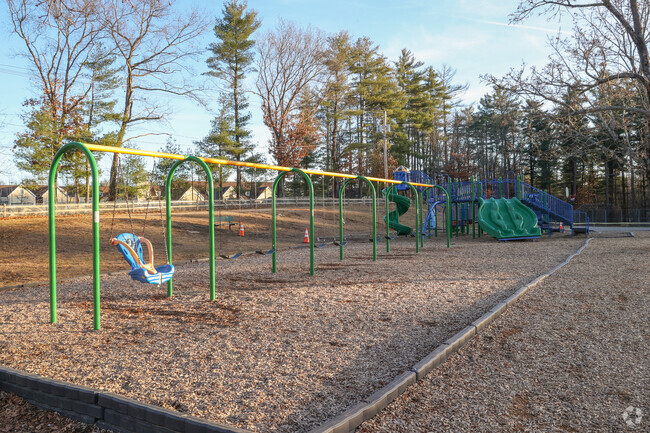 The swingset at Fuller Meadow Elementary School has some ADA accessible equipment.