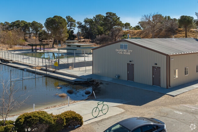 California City families take advantage of the local public pool during the summertime.