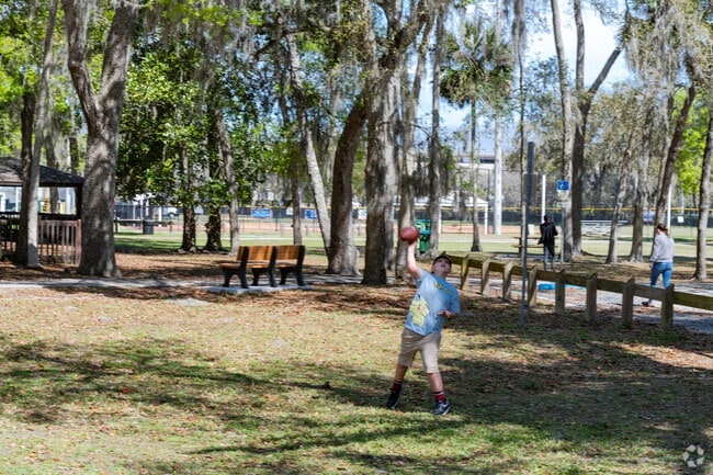Rainbow Park in The Trails has ample grass space for outdoor fun.