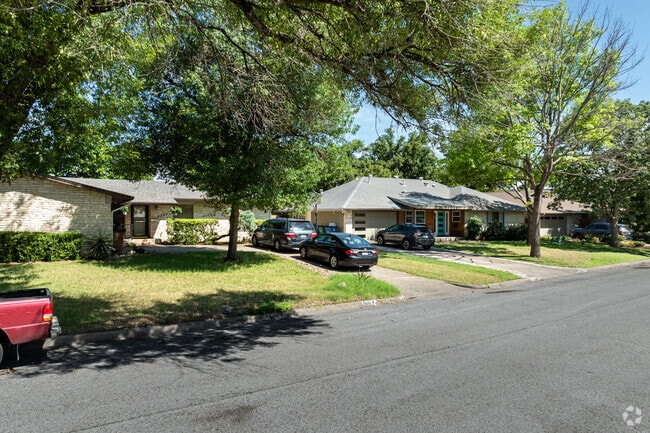 The Crestview neighborhood of Austin offers medium-sized lots with many trees.