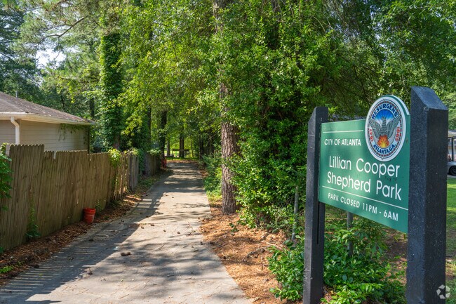 Lillian Cooper Shepherd Park is nestled within residential neighborhood of Monroe Heights.
