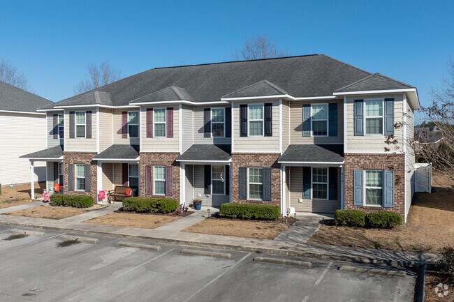 Carolina Plantation is a large development in Jacksonville with multiple housing styles including these townhomes.