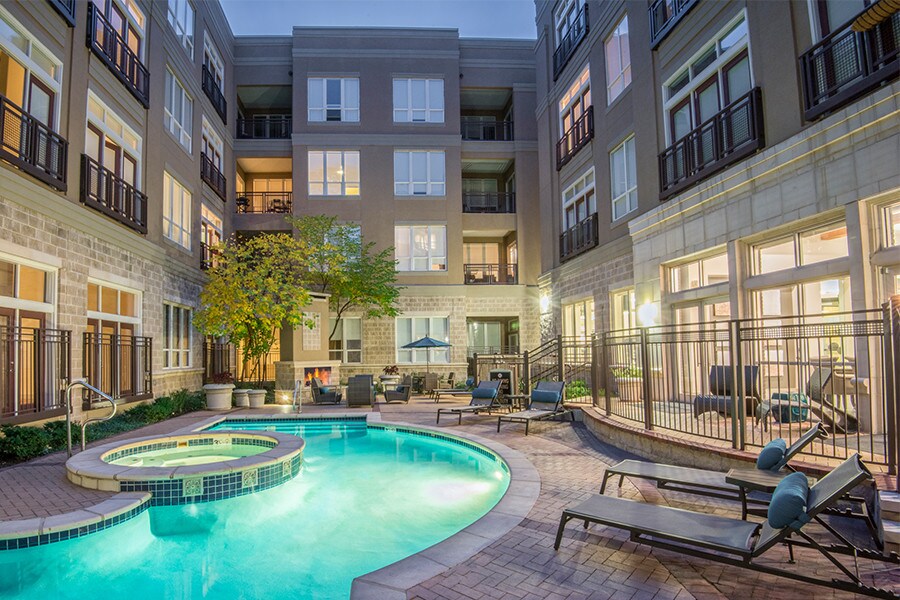 Heated resort-style pool and spa
