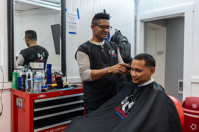 Santan's Barbershop in downtown Chelmsford offers great haircuts at affordable rates.
