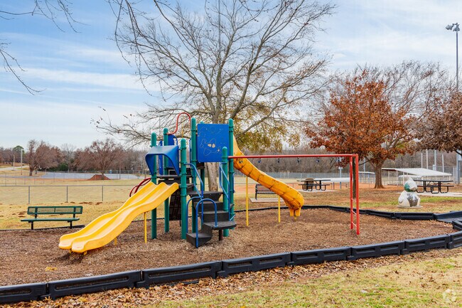 The main playground of Little Axe Baseball and Softball Complex.