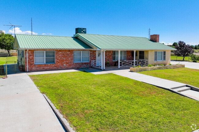 Homes around Adelino tend to have large yards and are set further back from the road.