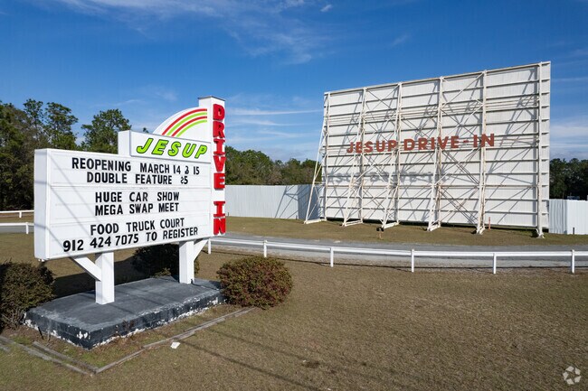 Watch a movie at the Jesup Drive In.