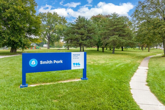 Smith Park in ONYX offers plenty of room to stroll, ride bikes and play.