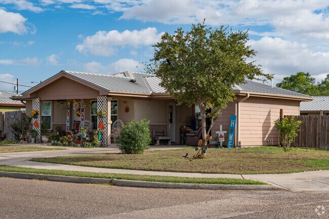 Wood frame style home located in the south side of Edcouch.
