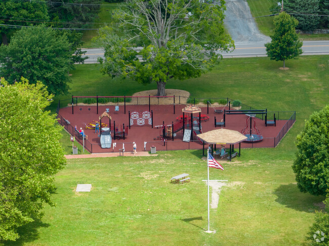 An expansive play structure at Howard Elementary School in West Bridgewater.