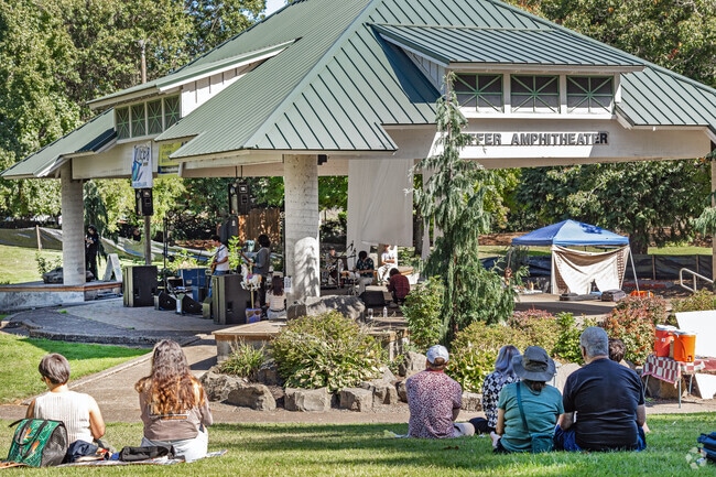 The Peffer Amphitheater is the center stage for music at Summer's End Music Festival.