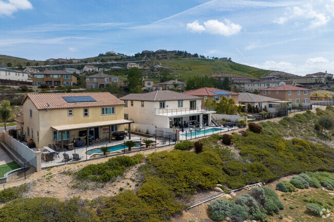 Houses in Lake Hills/Victoria Grove have a great view of the top of the hills.