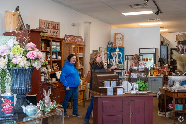 Residents of Louisville, Ohio shop for gifts at Jack and Wylie Boutique.