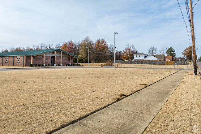 Sidewalks make getting to school at Holmes Road Elementary in Memphis a breeze.
