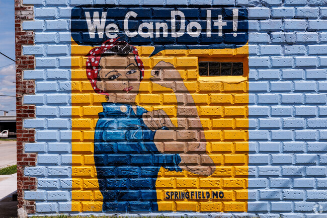 A colorful mural on College Street in Westside emphasizes the historic impact of Route 66.