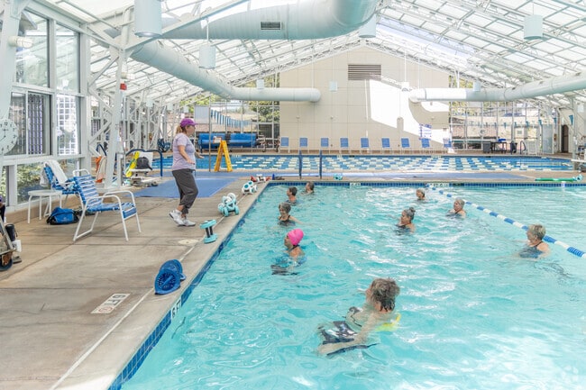 Water aerobics is a popular activity for Rossmoor residents in the Tice Creek Fitness Center.