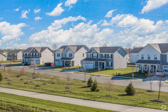 Homes with Craftsman-style designs are common in Whitestown.