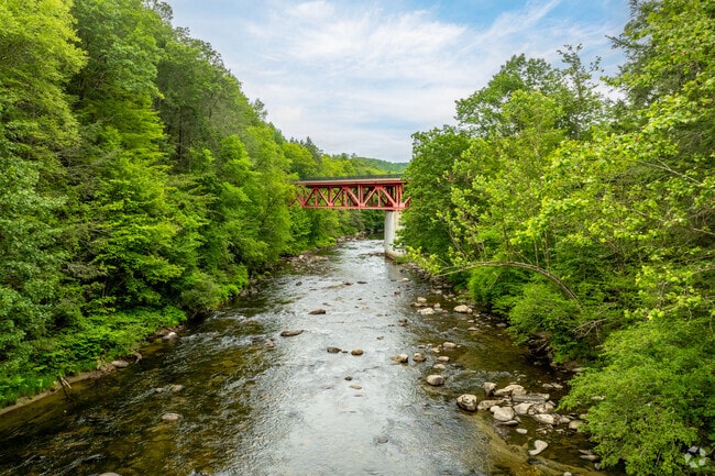 The Westfield River runs parallel to Worthington and provides locals with plenty of fishing spots.