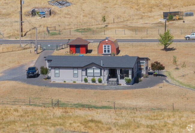 Homes with acreage is found near the City of Jamestown, Ca.