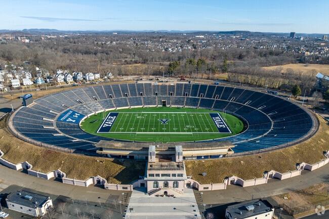 Yale Bowl in Westville is home to the Yale University Bulldogs.