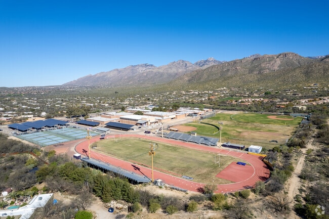 Sabino High School Is Nestled Up Against The Santa Catalina Mountain Range