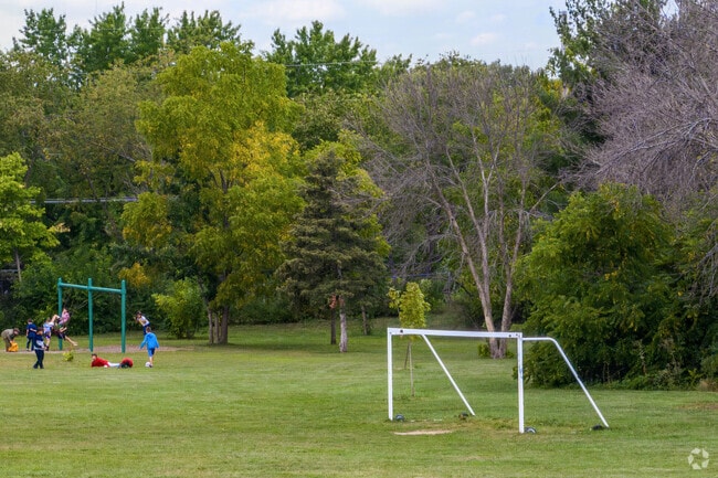 The playground outside of Leopold Elementary School offers ample space for students.