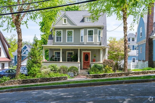 A front porch is always a win for any home in Belmont Center.