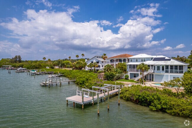 Pasadena on the Gulf neighborhood offers a few waterfront homes with their own private docks.