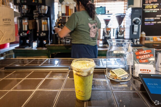 Grab a cold or hot tea at Dave's Coffee in Charlestown, RI.