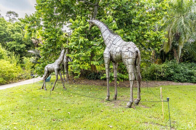 Mounts Botanical Gardens is full of beautiful sculptures.