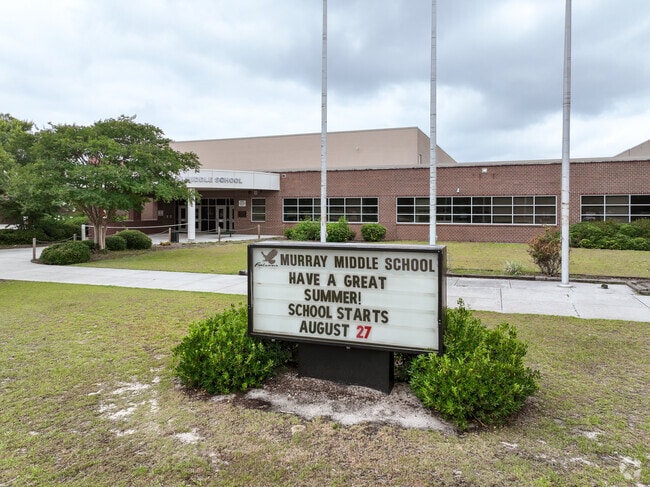 The student population of Charles P Murray Middle School is 832 and the school serves 6-8.