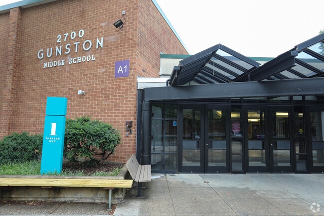 Gunston Middle School offers quality education for students in grades sixth through eighth.
