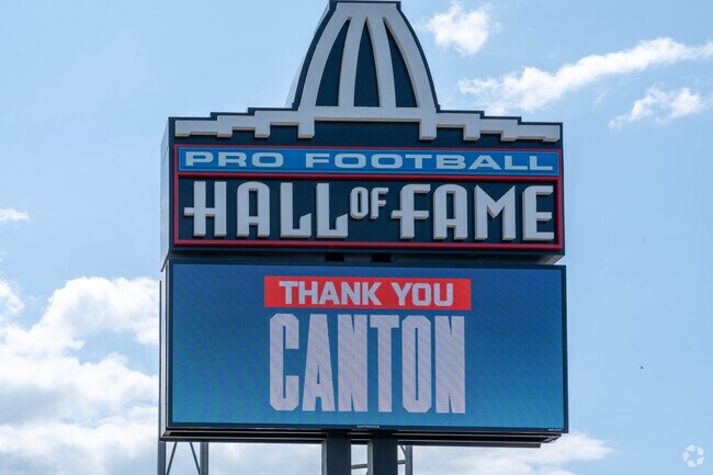 The Pro Football Hall of Fame is a major attraction near McKinley Fork Northwest.