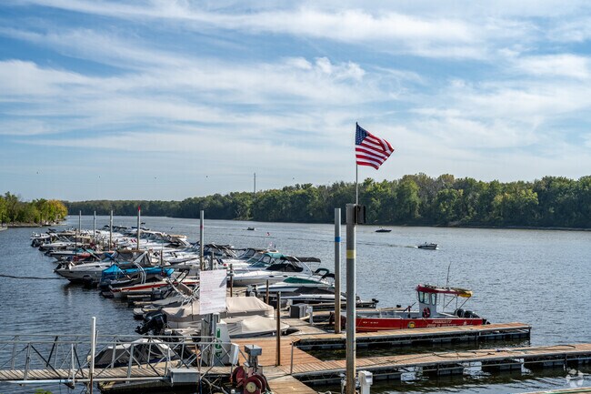Mercord Mill Park has a great view of the marina.