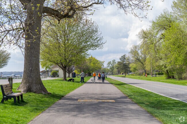 Onondaga Lake Park is a great place to walk the dog or go on strolls close to Near Westside.