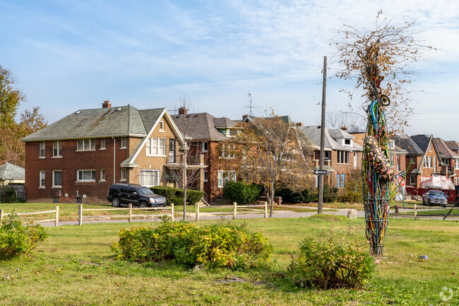 A local art installation at Horne Square Park.