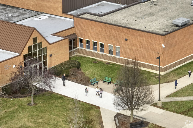 Kids enjoy the playgrounds at the Alice Gustafson School.