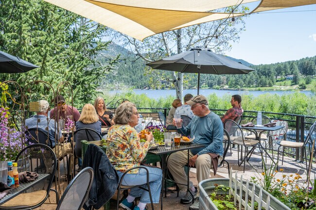 Willow Creek Restaurant is a popular restaurant near Homestead, in which the patio offers scenic views of Evergreen Lake.