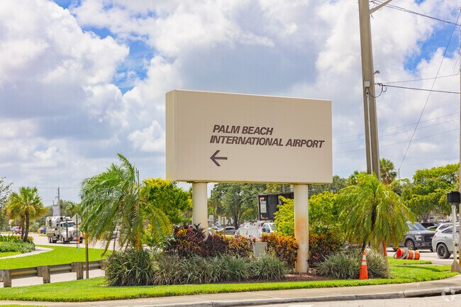 Palm Beach airport is a short drive from the Century Village neighborhood.
