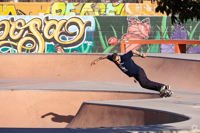 Gibson Mariposa Park's new butterfly skatepark and nature trail first opened in 2020.