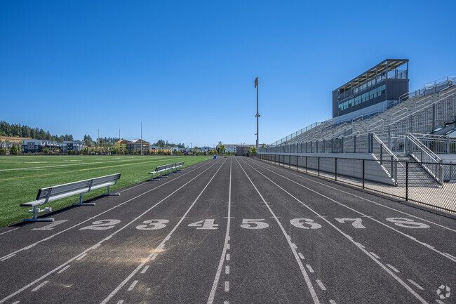 There is a Full-size track at Mountainside High School.
