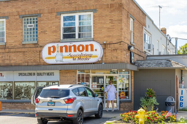 Pinnon's foods in North End Square has delicious meats for low prices.