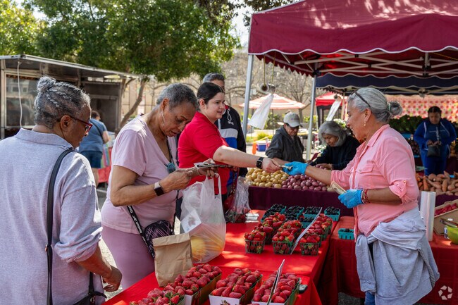 Locals prefer getting their groceries at the Downtown San Leandro Farmer's Market.